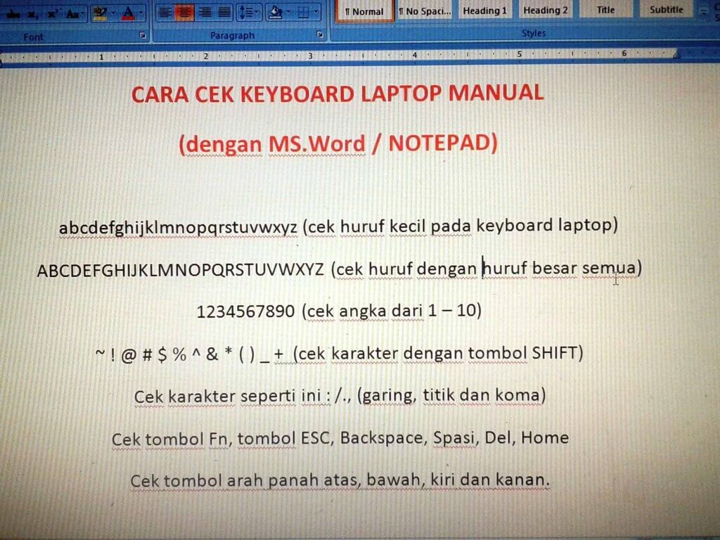 Cara-cek-keyboard-laptop-manual