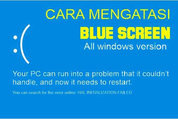 CARA MENGATASI BLUE SCREEN PADA LAPTOP DAN KOMPUTER
